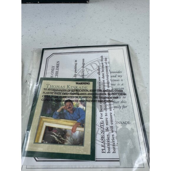 Thomas Kinkade Victorian Christmas Snowglobe With Certificate Of Authenticity - Picture 6 of 10